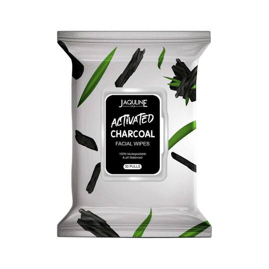 Jaquline USA Activated Charcoal Facial Wipes - (30Pcs)