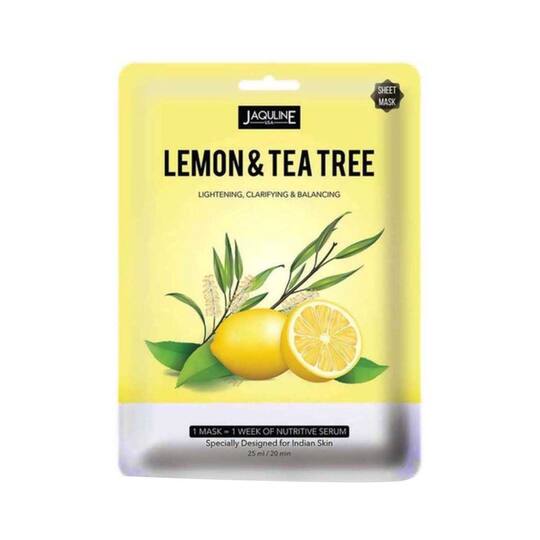 Jaquline USA Lemon & Tea Tree Sheet Mask - (25ml)