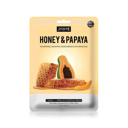 Jaquline USA Honey And Papaya Sheet Mask (25 ml)