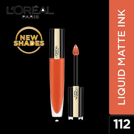 L'Oreal Paris Rouge Signature Matte Liquid Lipstick,112 Achieve