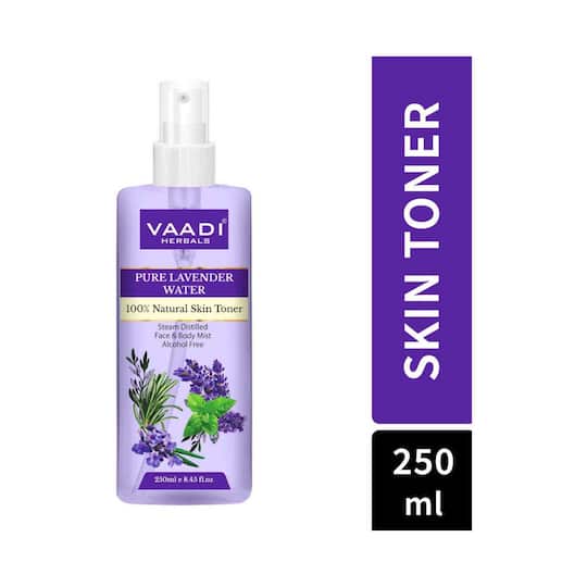 Vaadi Herbals Lavender Water 100% Natural and Pure Skin Toner (250ml)