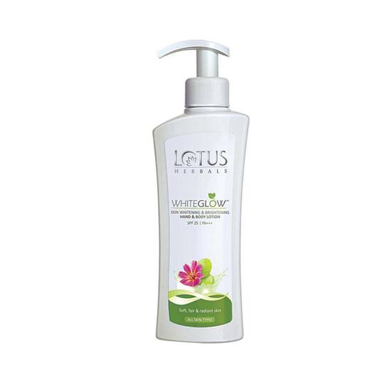 Lotus Herbals Whiteglow Skin Whitening & Brightening Hand & Body Lotion SPF 25 PA+++ - (300ml)