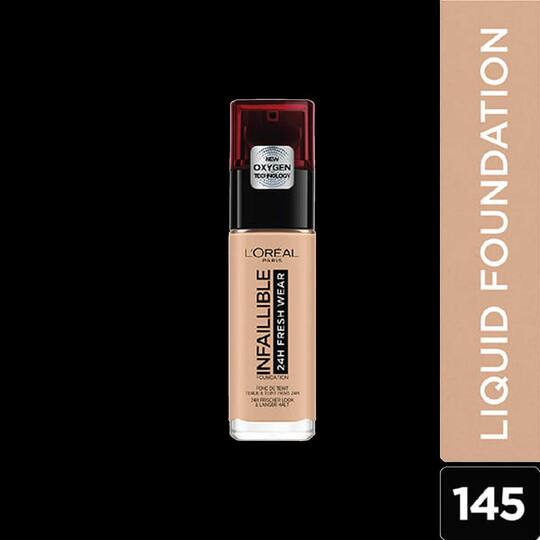 L'Oreal Paris Infallible 24H Fresh Wear Foundation, 145 Rose Beige