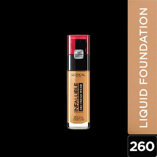 PLT L'Oreal Paris Infallible 24H Fresh Wear Foundation, 260 Golden Sun