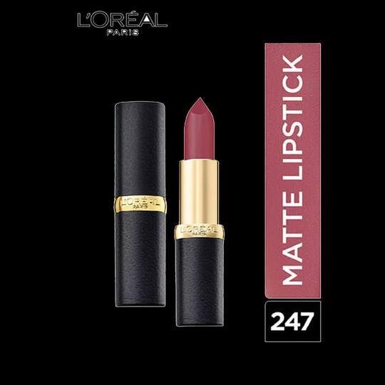 L'Oreal Paris Color Riche Moist Matte Lipstick, 247 Hinted Blush, 3.7g