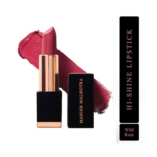 Myglamm Manish Malhotra Hi-Shine Lipstick - Wild Rose (4g)