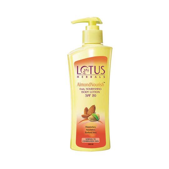 Lotus Herbals Almond Nourish Daily Nourishing Body Lotion SPF 20 - (250ml)