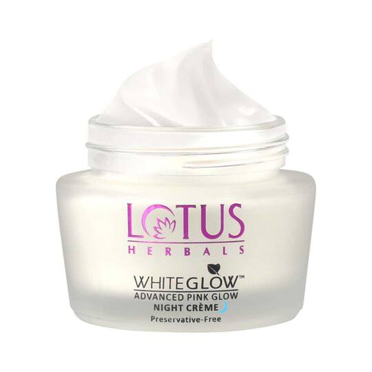 Lotus Herbals Whiteglow Advanced Pink Glow Night Creme - (50g)
