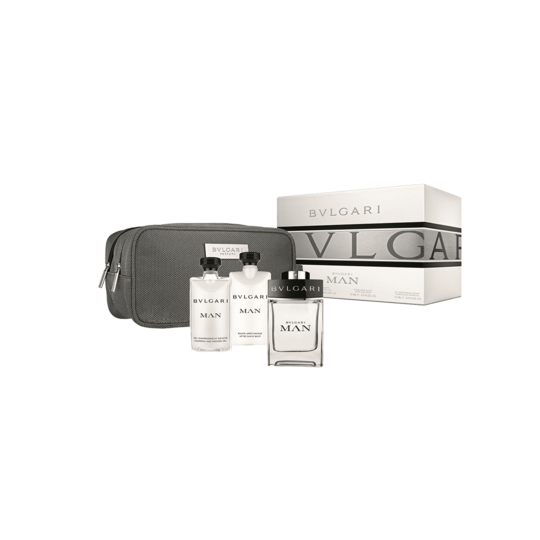 BvlgariBvlgari Man Gift Set: Eau de Toilette100ml, After Shave Balm 75ml, Shampoo and Shower Gel 75ml - 4 Pcs