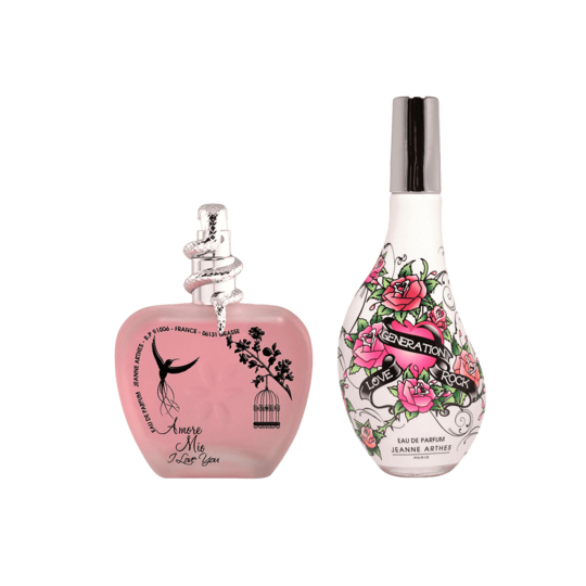 Jeanne Arthes Combo Set : Amore Mio I Love You, Love Generation Rock Eau de Parfum (2 pcs)