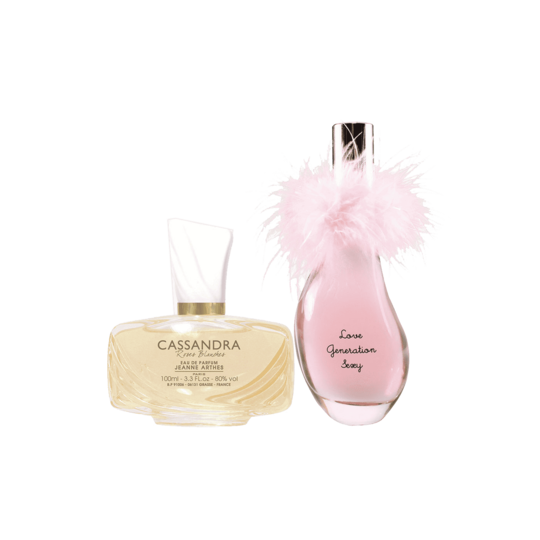 Jeanne Arthes Combo Set : Cassandra Roses Blanches, Love Generation Sexy Eau de Parfum (2 pcs)