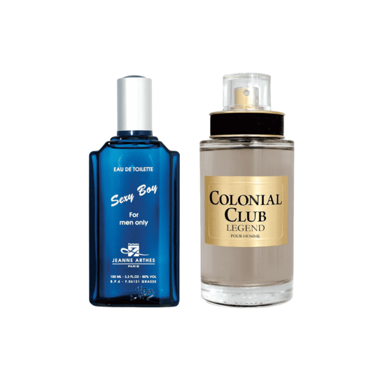 Jeanne Arthes Combo Set : Colonial Club Legend, Sexy Boy Pour Homme Eau de Toilette (2 pcs)
