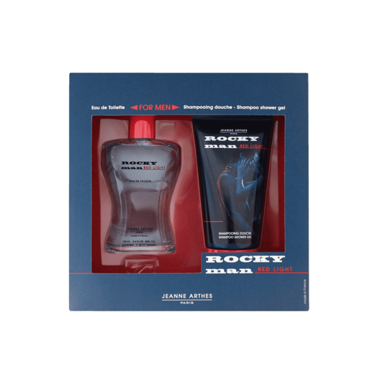 Jeanne Arthes Rocky Red Light Gift Set: Eau de Toilette 100, Shampoo 150ml (2 Pcs)