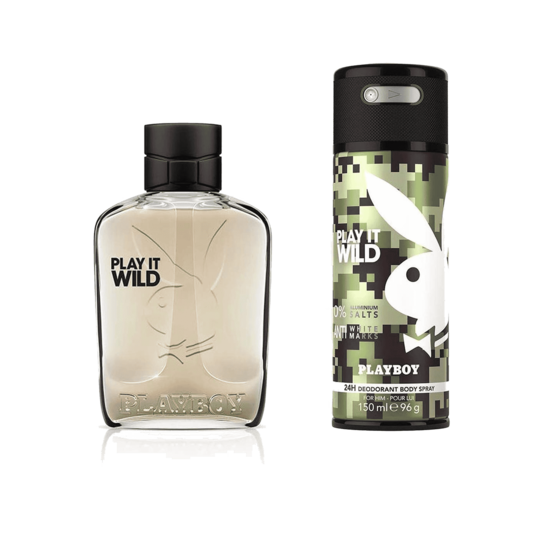 Playboy Gift Set : Wild W, Wild MEau de Toilette (2 pcs)