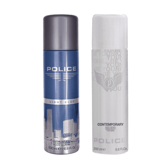Police Combo Set : Light Blue, Contemporary Deo (2 pcs)