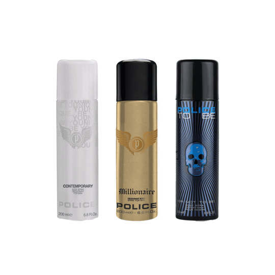 Police Combo Set : To Be, Millionaire, Contemporary Deo (3 pcs)