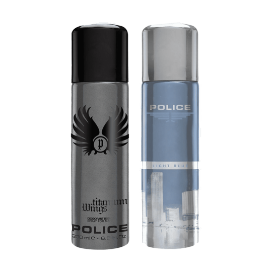 Police Combo Set : Wings titanium, Lightblue Deo (2 pcs)
