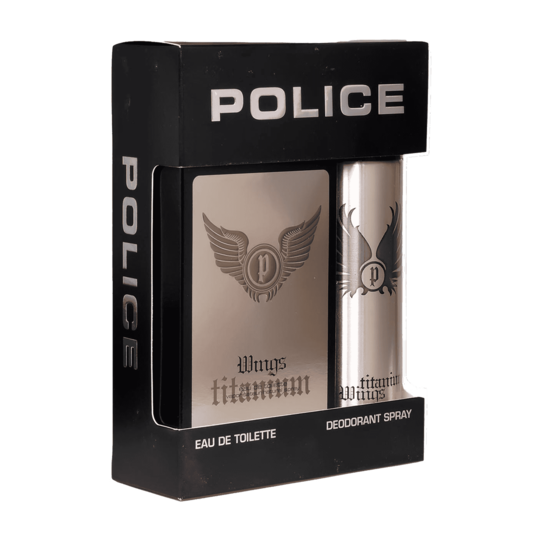 Police Titanium Gift Set : Eau de Toilette, Deo (2 pcs)