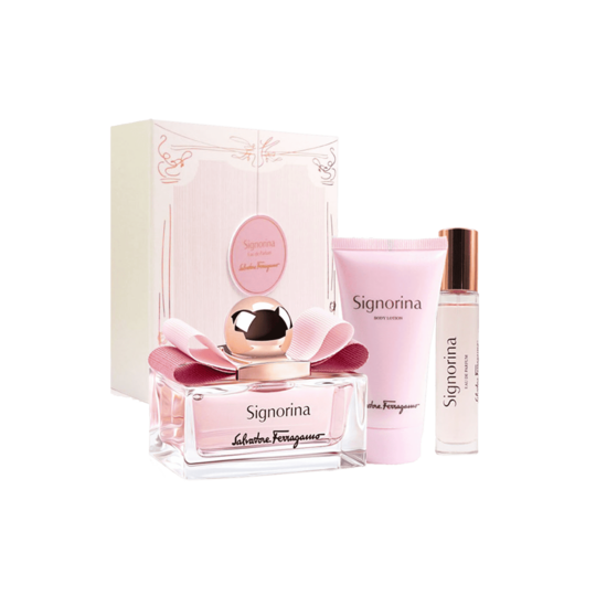 Salvatore Ferragamo Signorina Gift Set : EDP100ml, BL50ml, EDP10ml (3 pcs)