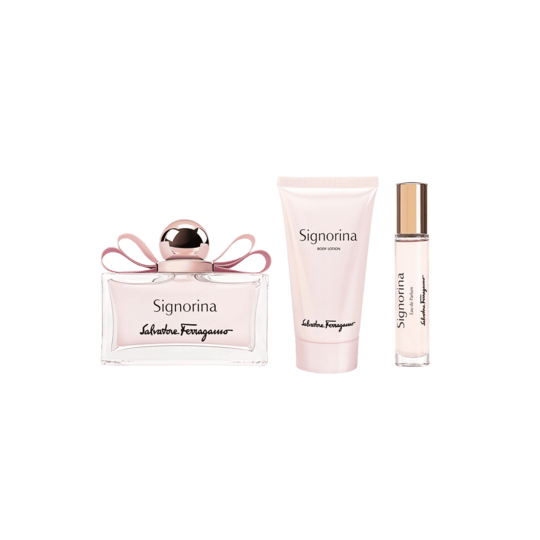 Salvatore Ferragamo Spring Kit : Eau de Parfum, Body Lotion, Eau de Parfum (3 pcs)