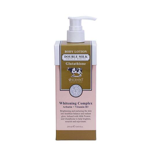 SCENTIO Double Milk Triple White Organic Body Lotion (250ml)