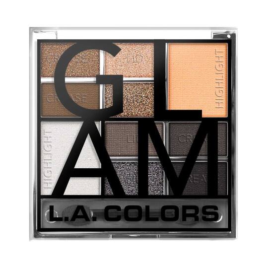 L.A. Colors 10 Color Eyeshadow Palette - Cool (20g)