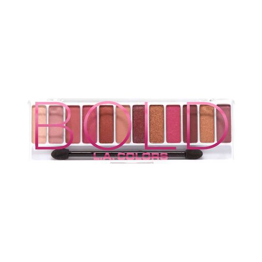 L.A. Colors 12 Color Irresistible Eyeshadow Palette - Bold (8g)