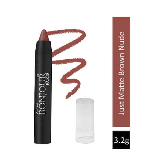 Bonjour Paris Just Matte Lip Crayon - 11 Brown Nude (3.2g)