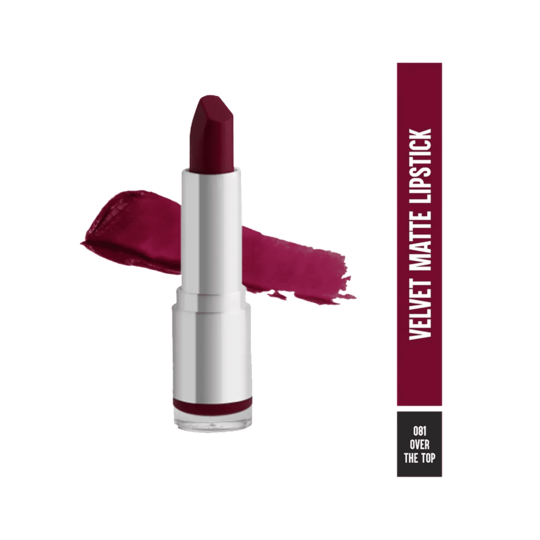 Colorbar Velvet Matte Lipstick - 081 Over The Top (4.2gm)