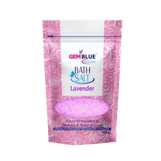 Gemblue Biocare Lavender Epsom Bath Salt - (300g)