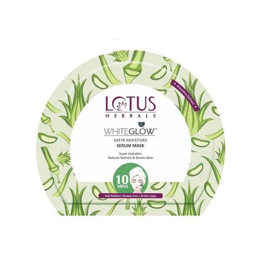 test 38 Lotus Herbals Whiteglow Satin Moisture Serum Mask - (20g)