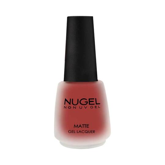 Nugel Non UV Gel Matte Nail Enamel - M02 Peach (13ml)