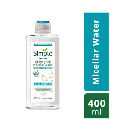 Simple Daily Skin Detox Oil Be Gone Micellar Water (400ml)
