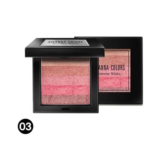 Sivanna Colors Shining Star Shimmer Brick Blusher - 03 Shade (20g)