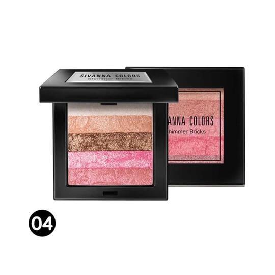 Sivanna Colors Shining Star Shimmer Brick Blusher - 04 Shade (20g)