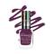 Bonjour Paris Satin Matte Nail Polish - Dark Purple (9ml)
